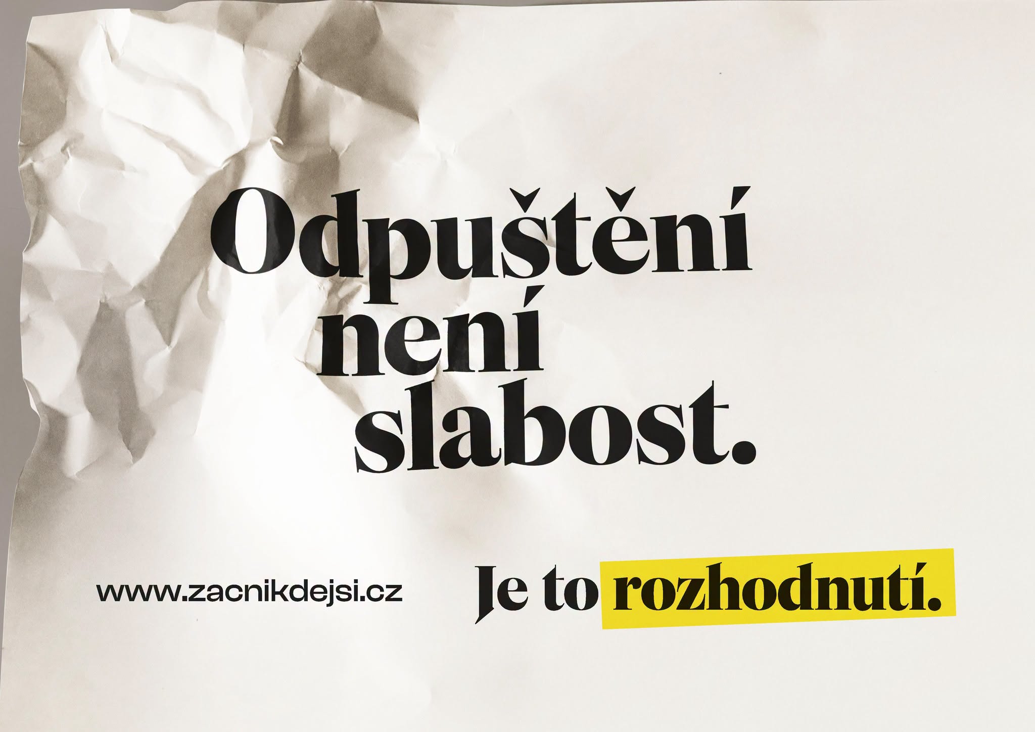 Odpu&scaron;těn&iacute; nen&iacute; slabost.